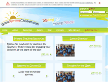 Tablet Screenshot of goodmorningchildren.com